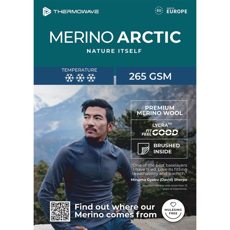 Majica Thermowave MERINO ARCTIC LONG SS WITH 1/2 ZIPPER