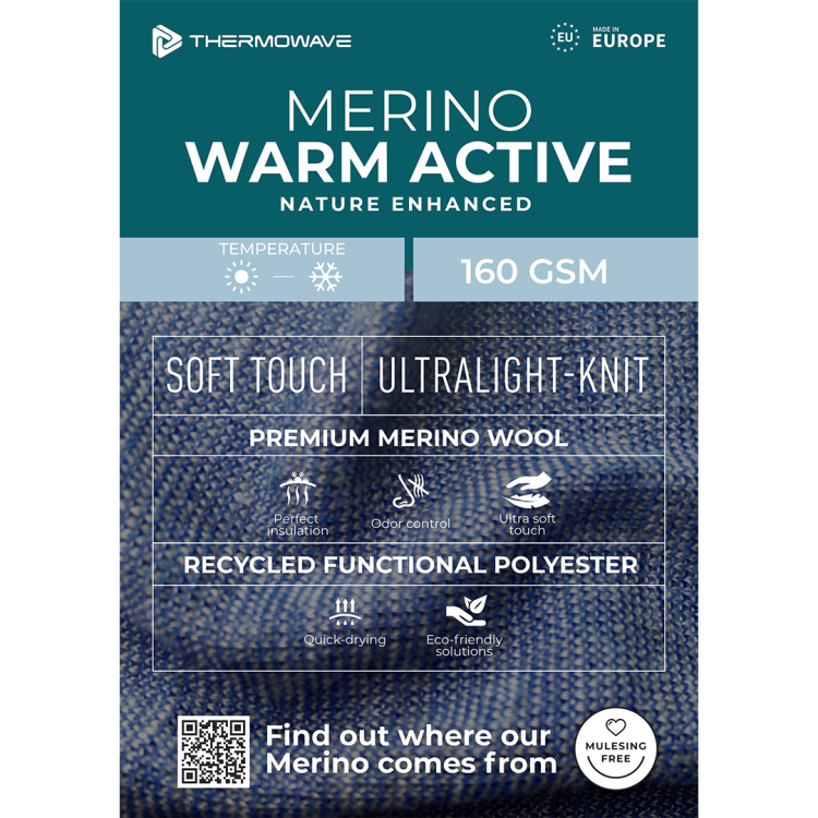 Majica Thermowave MERINO WARM ACTIVE LONG SS W GSM 160