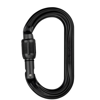 Karabiner OK SCREW LOCK black