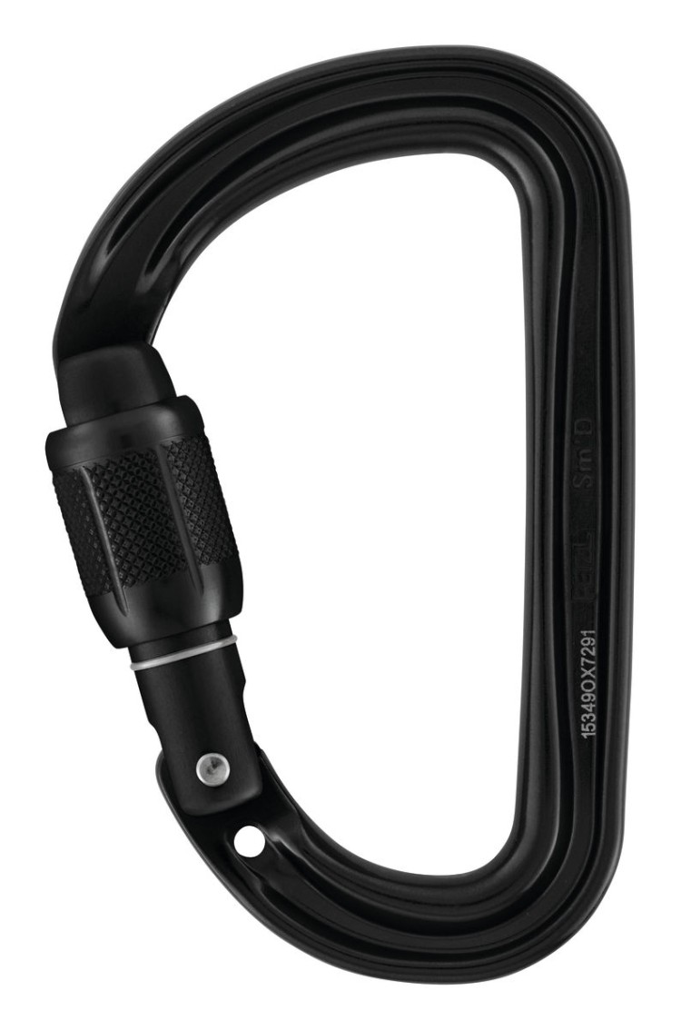 Karabiner SM'D SCREW-LOCK black