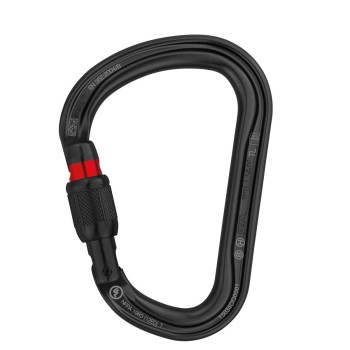 Karabiner WILLIAM SCREW-LOCK black