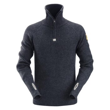 Džemper Snickers AllroundWork ½-Zip Wool Sweater