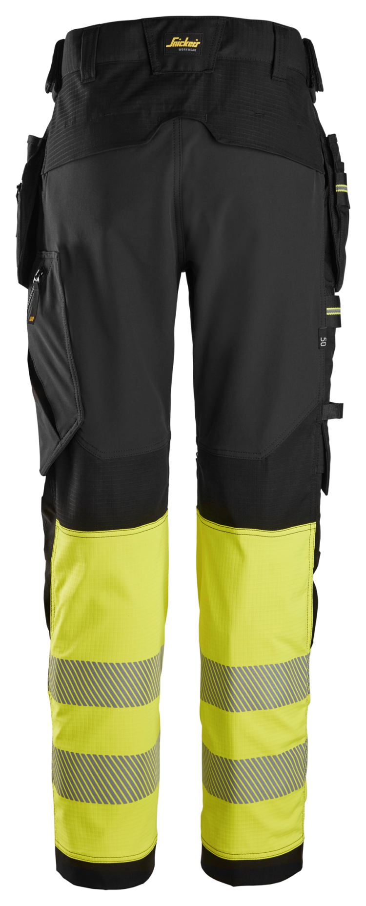 Hlače High-Vis Class 1, Stretch Work Trousers Holster Pockets