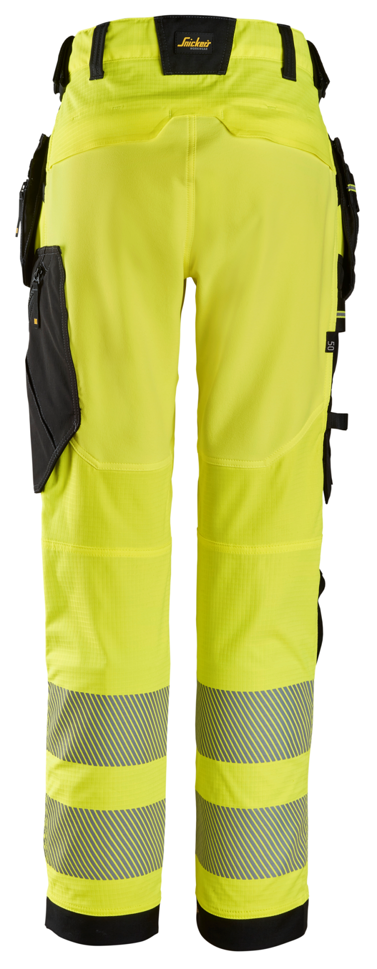 Hlače High-Vis Class 2, Stretch Work Trousers Holster Pockets