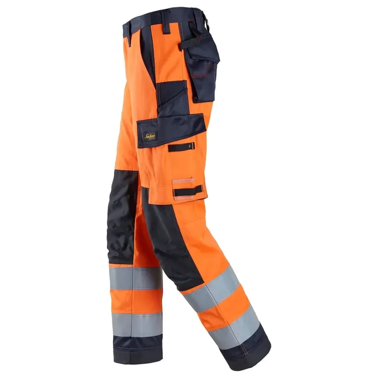 Hlače Work Trousers, High-Vis Orange Class 2